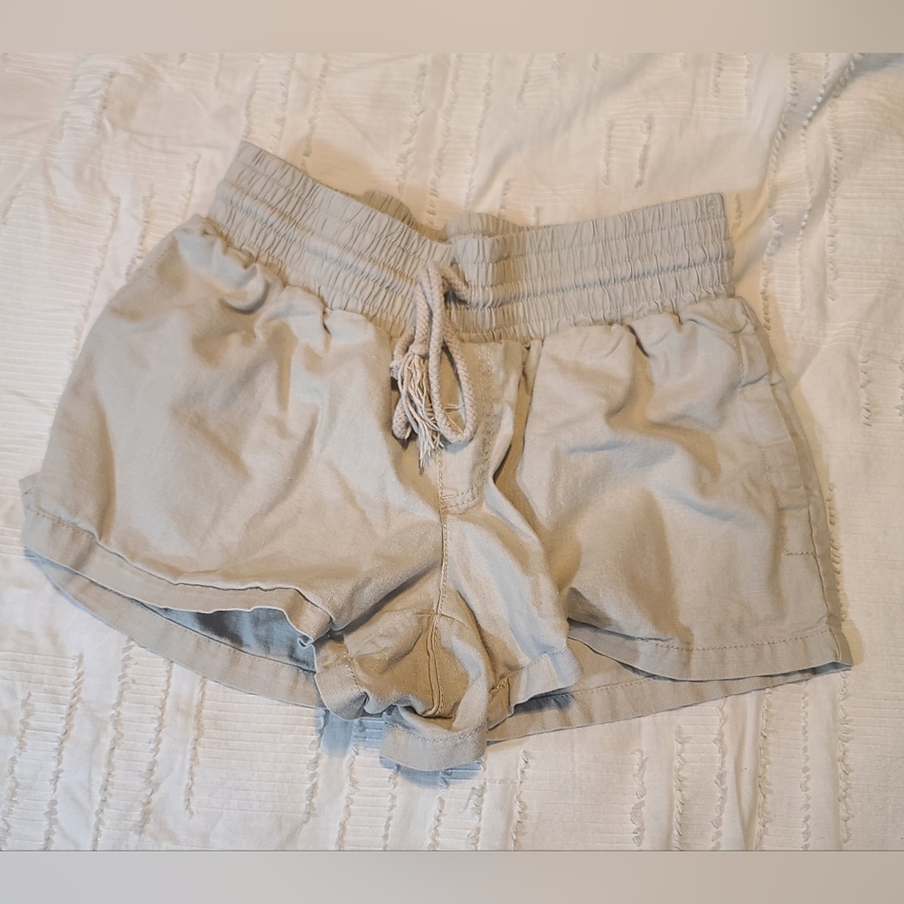 Be Bop Tan Drawstring Shorts Small